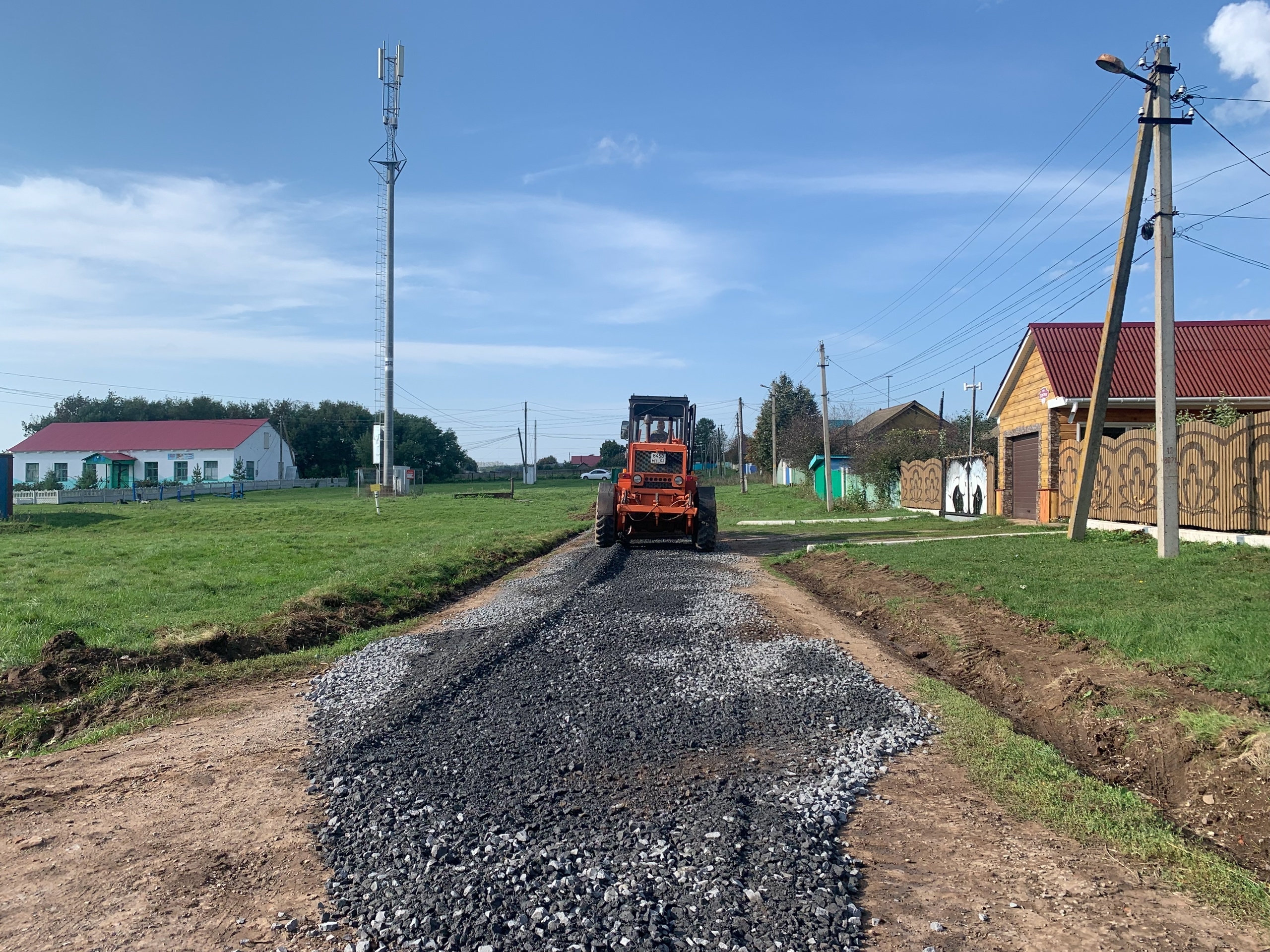 Провели текущий ремонт дороги