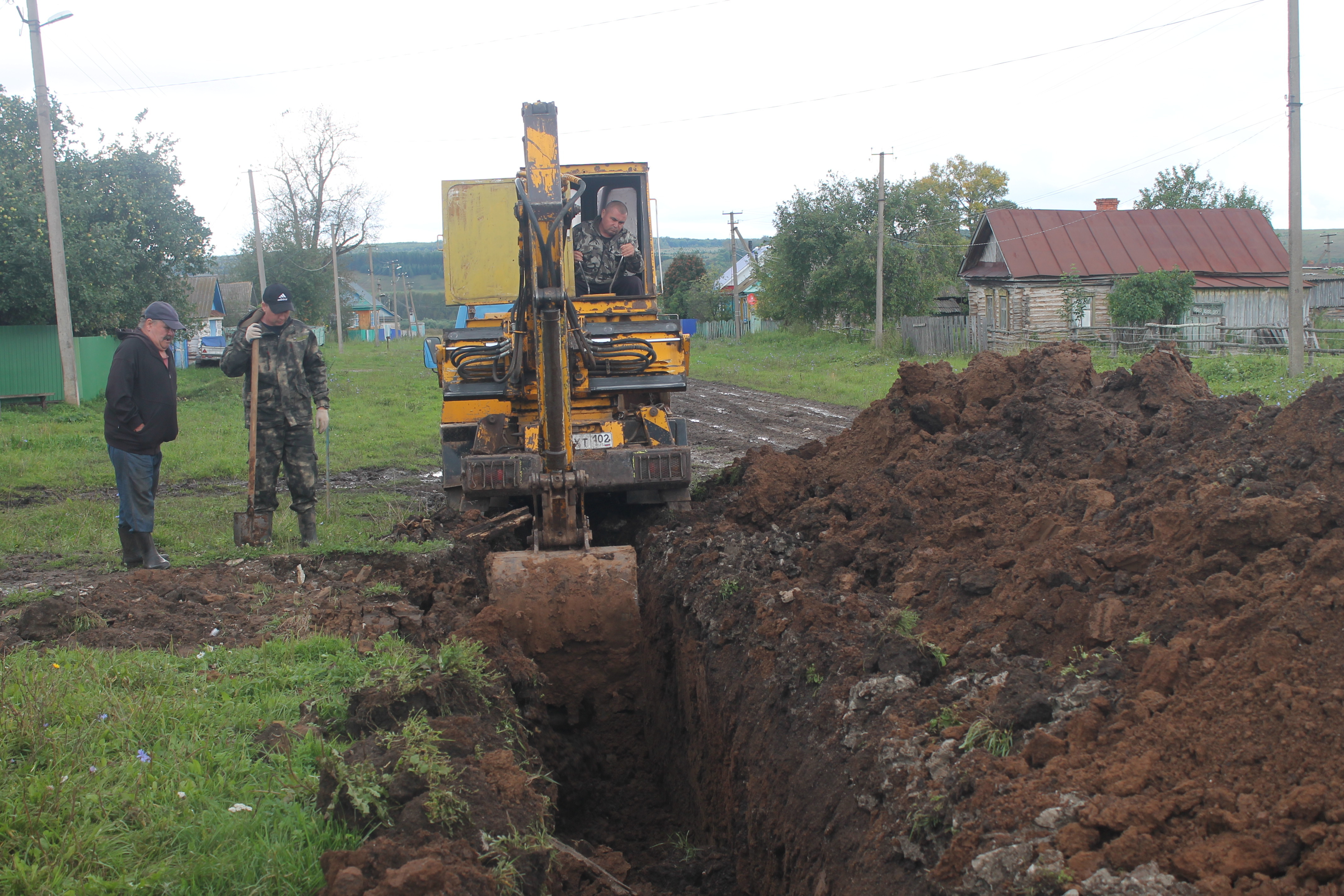 Заменили водопроводные трубы