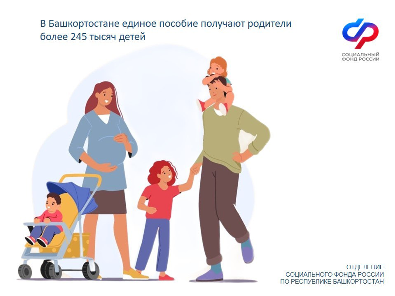 В Башкортостане родители более 245 тысяч детей получают  единое пособие