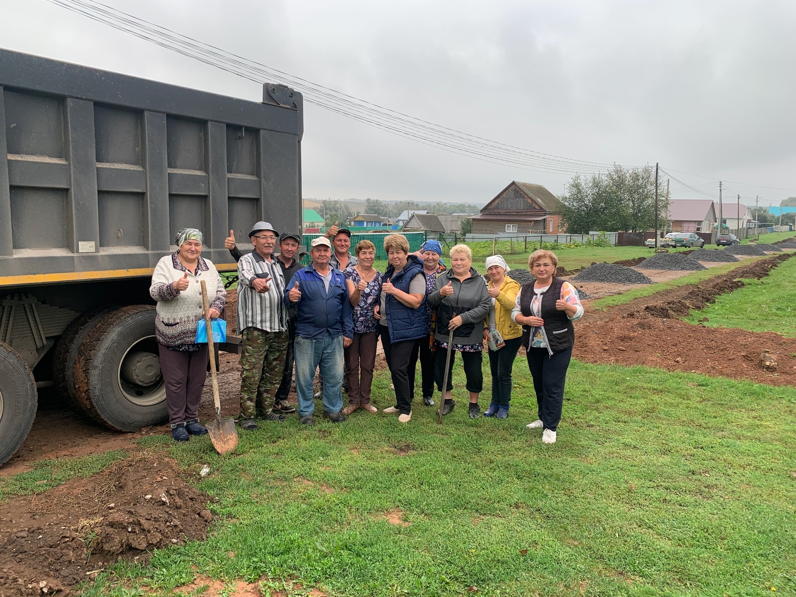 Провели текущий ремонт дороги