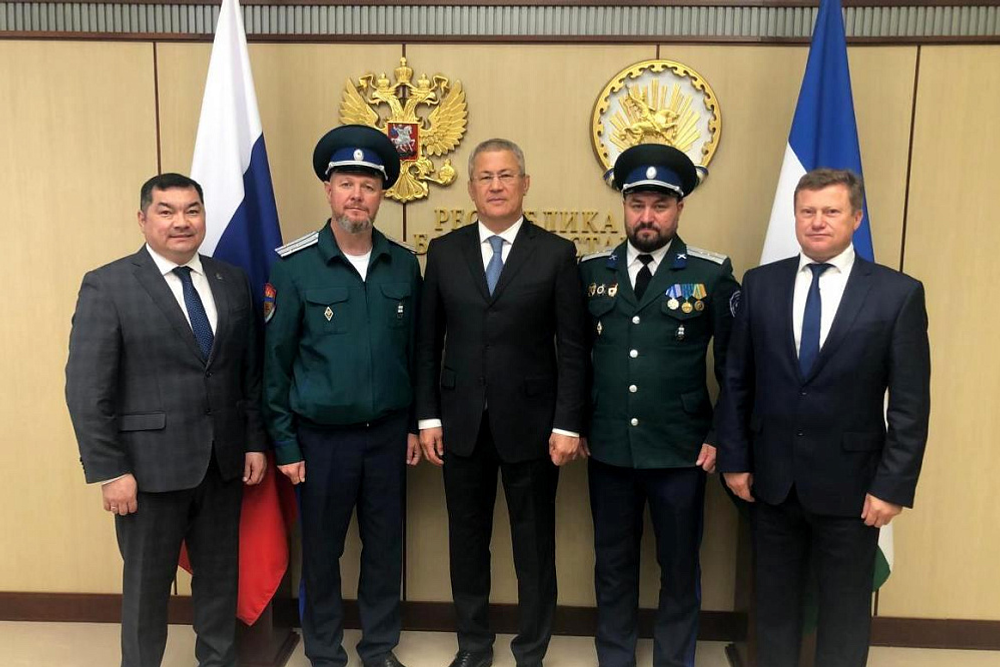 Встреча с атаманом Оренбургского войскового казачьего общества Игорем Цыгановым