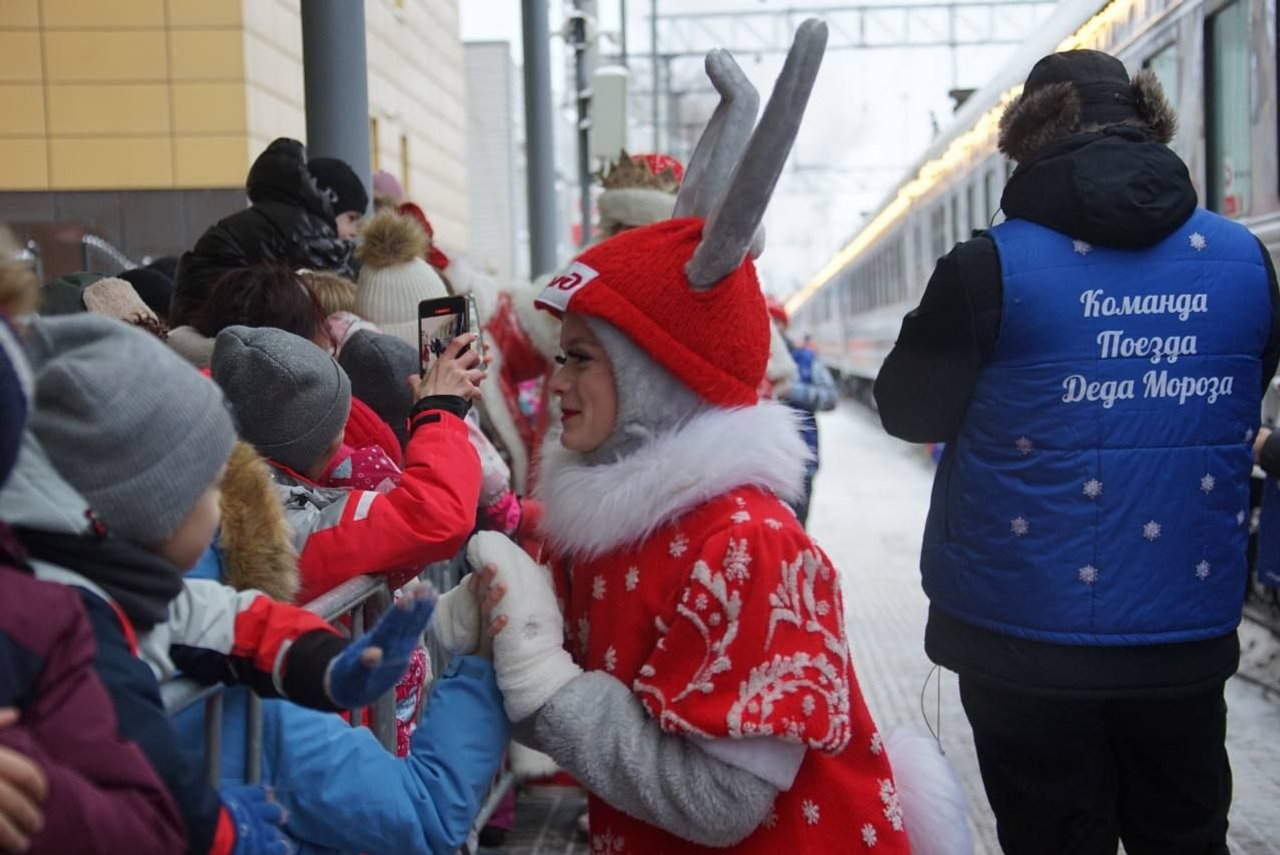 Поезд Деда Мороза сделает остановки в двух городах Республики Башкортостан