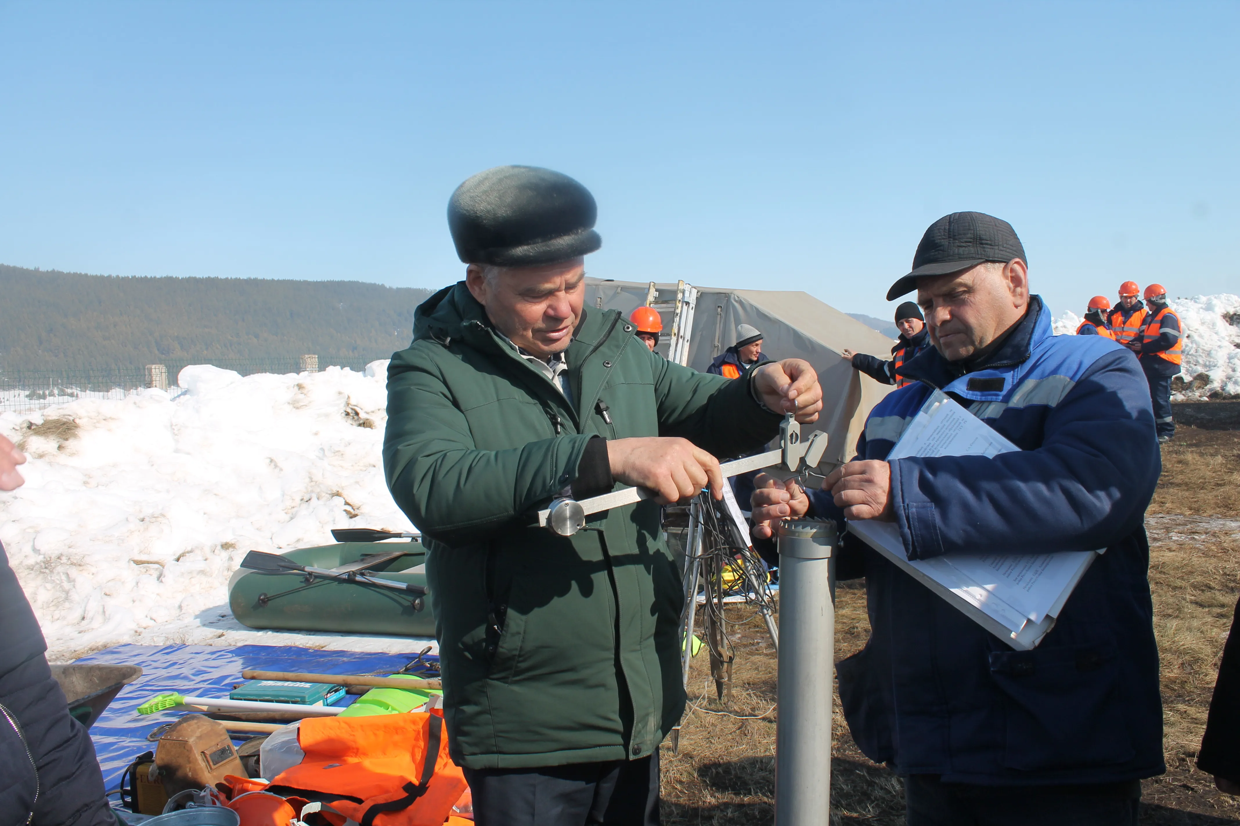 На Шаранском водохранилище – учебная тренировка